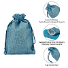 Burlap Packing Pouches Drawstring Bags ABAG-BC0001-16-3