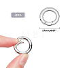 Unicraftale Ring Smooth 304 Stainless Steel Spring Gate Rings STAS-UN0007-25P-3