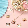 12Pcs 6 Styles Alloy Enamel Pendants ENAM-CJ0003-49-5