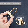 3Pcs 3 Styles Brass Keychain Clasps FIND-CA0005-86-5