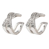 Brass Rhinestone Cuff Errings RB-Z001-03P-2