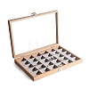 Rectangle Wooden Jewelry Presentation Boxes with 24 Compartments PW-WG90817-06-1