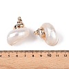 Natural Sea Shell Pendants X-SSHEL-N038-54-3