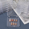9Pcs Plastic Fake Nail Tips Storage Box CON-SP0001-15C-7
