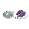 Natural & Synthetic Mixed Stone Pendants G-T144-72M-2