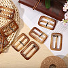 30Pcs Resin Rectangle Buckles FIND-CA0011-64-5