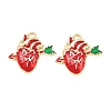 Rack Plating Alloy Enamel Pendants AL-CBA2B10-01G-04-1