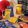 AHADERMAKER 8Pcs 4 Colors Ethnic Style Silk Sutra Book Zipper Pouch ABAG-GA0001-26-4