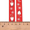 5 Yards Christmas Polyester Printed Ribbon OCOR-A008-01B-4