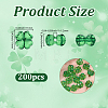 200Pcs Transparent Acrylic Beads OACR-SP0002-40A-2