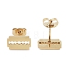 Vacuum Plating 304 Stainless Steel Stud Earrings for Women EJEW-A048-37G-2
