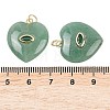 Natural Green Aventurine Pendants G-Z134-04B-3