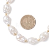 Natural Baroque Pearl Keshi Pearl Beaded Necklaces for Women NJEW-JN05870-3