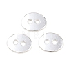 Alloy Oval Buttons TIBE-ZN48623-S-FF-3