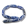Blue Tibetan Style dZi Beads Strands TDZI-NH0001-B11-01-3
