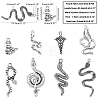 Tibetan Style Alloy Pendants PALLOY-PH0001-07AS-2