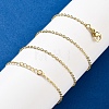 Brass Cable Chain Necklaces for Women NJEW-D302-48G-1