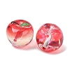Electroplate Transparent Resin Imitation Food Beads RE-CBABCB4-02B-2