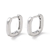 Brass Micro Pave Cubic Zirconia Hoop Earrings EJEW-P259-07P-1