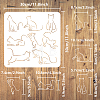 PET Hollow Out Drawing Painting Stencils DIY-WH0391-0570-2