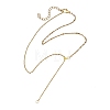 Adjustable 304 Stainless Steel Mixed Chain Lariat Necklace Making AJEW-JB01636-1