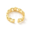 Brass Open Cuff Ring Settings KK-G518-08G-02-3