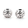 Textured Tibetan Style Alloy Beads PALLOY-T093-31AS-1