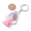 2Pcs 2 Style Angel Shape PVC Pendants Keychains KEYC-JKC00685-3