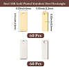 120Pcs 2 Colors 201 Stainless Steel Charms STAS-BBC0010-52-2