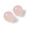 Natural Rose Quartz No Hole Sphere Beads G-K353-04B-01-2