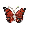 Butterfly Transparent Resin Brooch JEWB-M047-01C-1