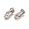 Tarnish Resistant 304 Stainless Steel Clip-On Earrings Findings STAS-Q185-01-3