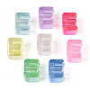 UV Plating Transparent Acrylic European Beads OACR-M027-02E-2