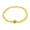Glass & Brass Beads Stretch Bracelets IC9410-5-1