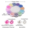 13 Style Spray Painted ABS Plastic Imitation Pearl Beads OACR-YW0001-41-5