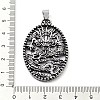 Tibetan Style Alloy Pendants TIBE-L012-039AS-02-3