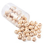 Fashewelry 90Pcs 9 Patterns Natural Theaceae Wood Beads WOOD-FW0001-05-2