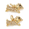 Brass Micro Pave Cubic Zirconia Pendants KK-A291-24A-G-1