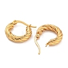 304 Stainless Steel Hoop Earring EJEW-F257-20G-01-2