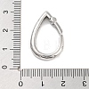 Brass Micro Pave Clear Cubic Zirconia Spring Gate Rings KK-M293-52P-3