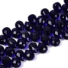 Transparent Glass Beads Strands GLAA-Q116-01A-B19-1