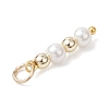 Shell Pearl with Synthetic Non-magnetic Hematite Round Bead Pendants PALLOY-JF04715-5