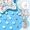 80Pcs 2 Styles Opaque Acrylic Beads SACR-YW0002-18-5