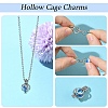 10Pcs 10 Styles Brass Locket Pendants KK-YW0004-79-2