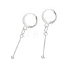 Brass Leverback Earring Findings EJEW-TAC00033-2