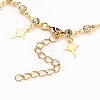 Star Charm Anklets AJEW-AN00312-4