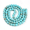 Baking Paint Glass Beads Strands DGLA-N010-10mm-03-2