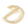 Brass Micro Pave Clear Cubic Zirconia Pendants CU-CBA8481-01G-D-2