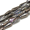Electroplate Glass Beads Strands EGLA-Q099-C05-1