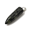 Natural Kambaba Jasper Pointed Pendants G-F820-12I-2